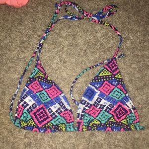 Multicolor swim top